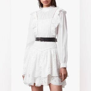 Allsaints Aislyn Broiderie Dress Women’s size 4